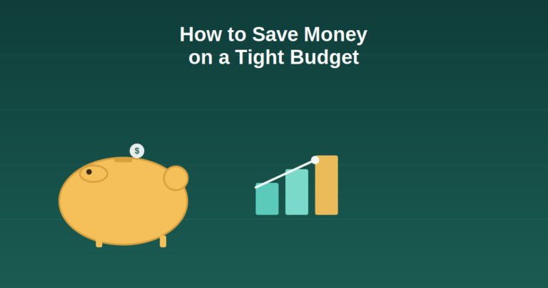 Piggy bank and rising savings chart representing budgeting tips