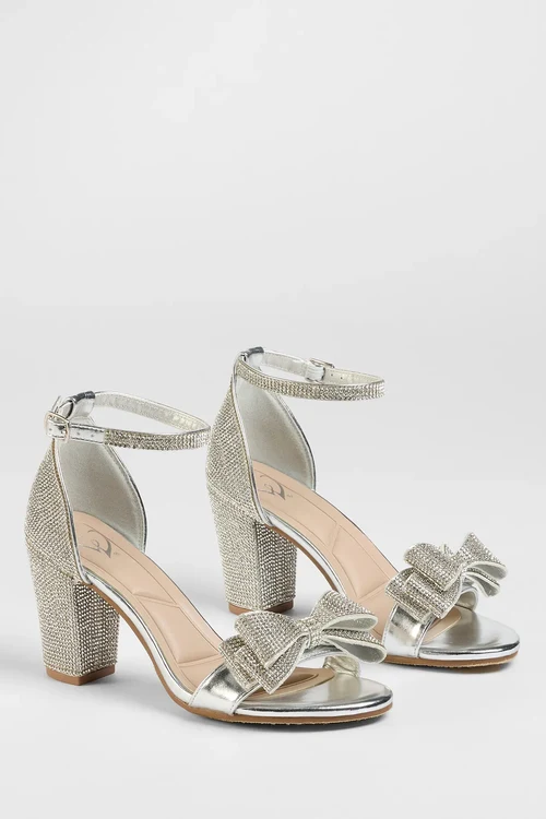 Silver metallic sandals styled for everyday wear