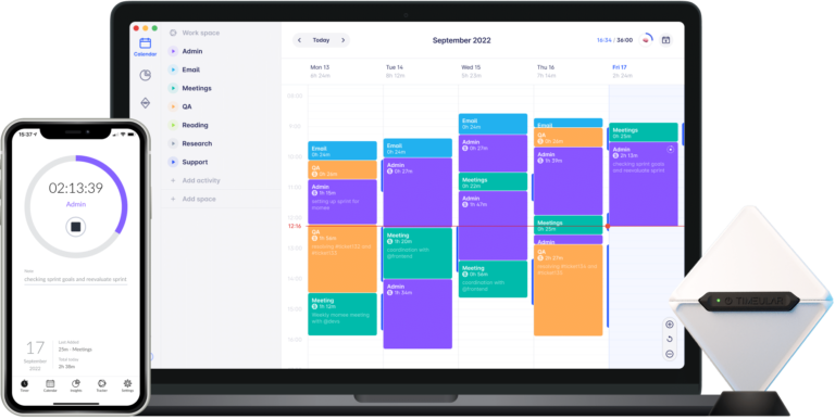 Person using AI-powered productivity tools on laptop